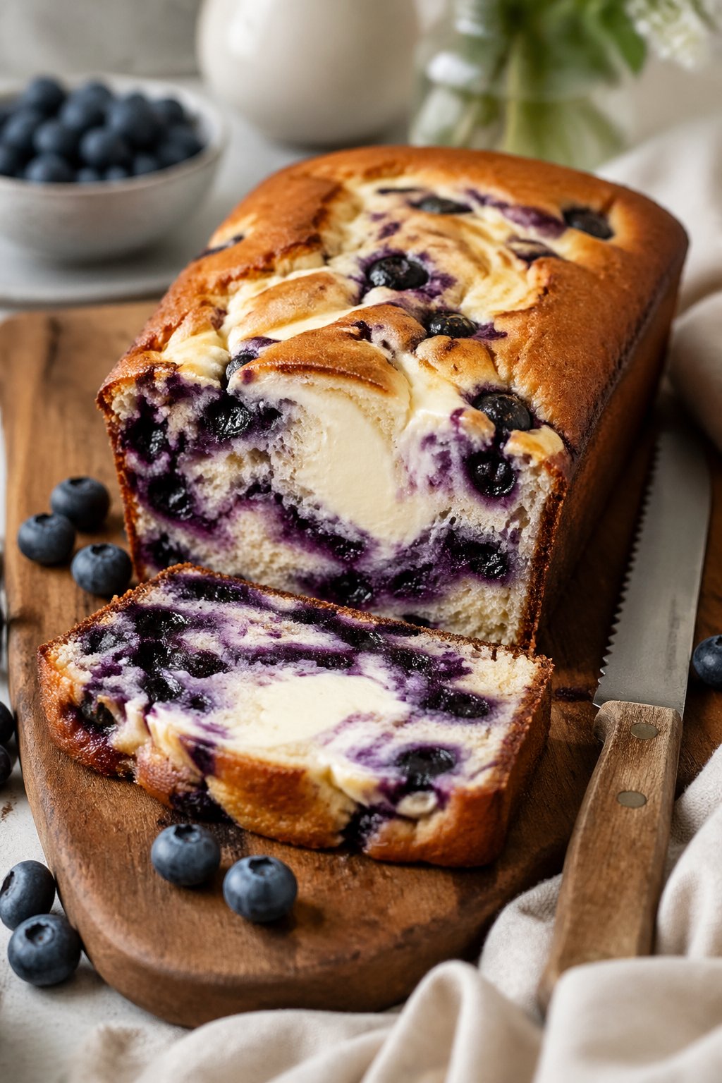 Blueberry Cream Cheese Loaf