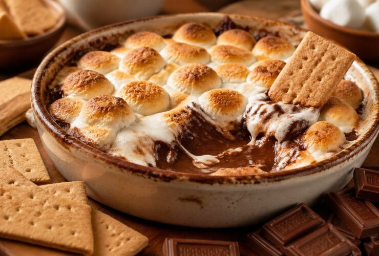 Gooey Fluffy Smores Dip Recipe