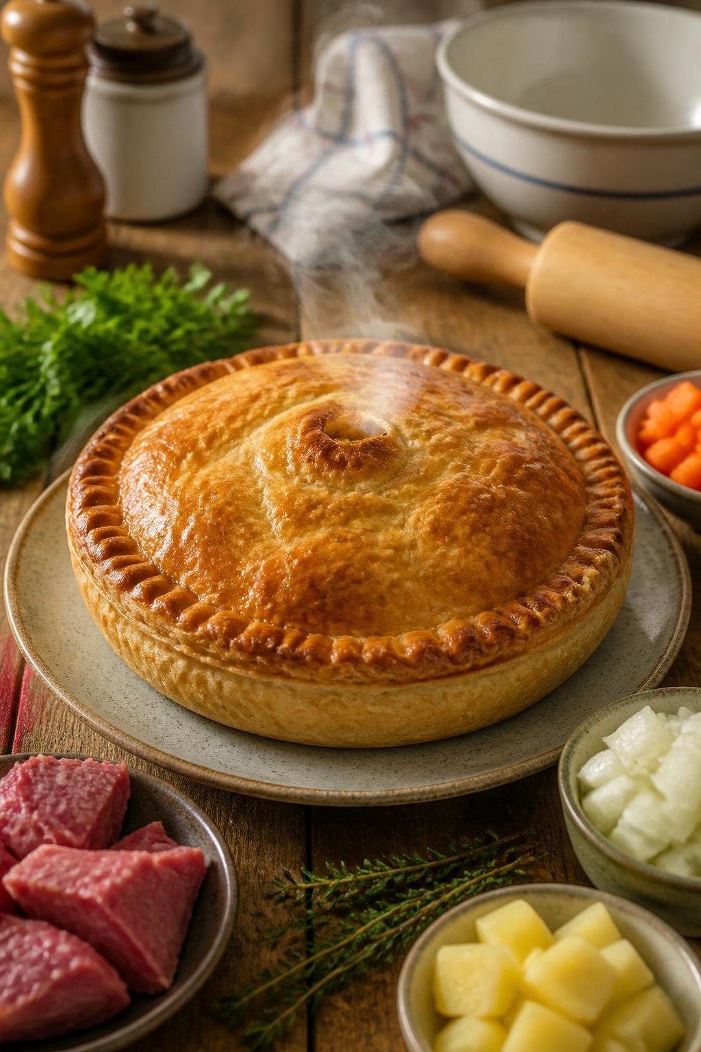 Hairy Bikers Corned Beef Pie