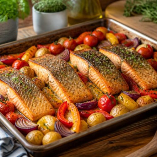 Hairy Bikers Salmon Tray Bake Recipe